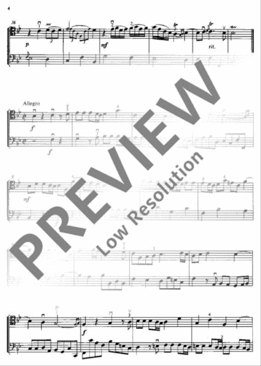 Sonata Cello Solo scores gallery preview page 15