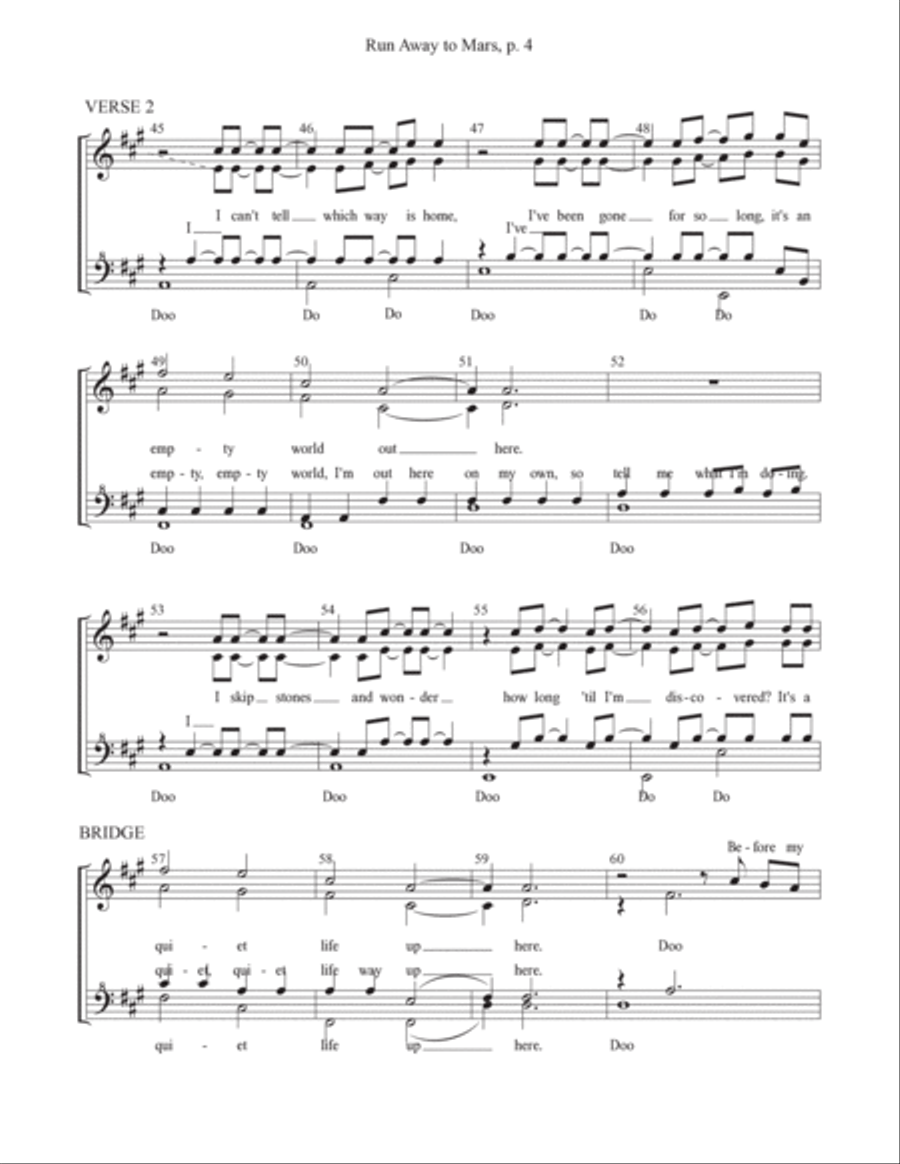 Run Away To Mars Run Away To Mars SSAA scores gallery preview page 4