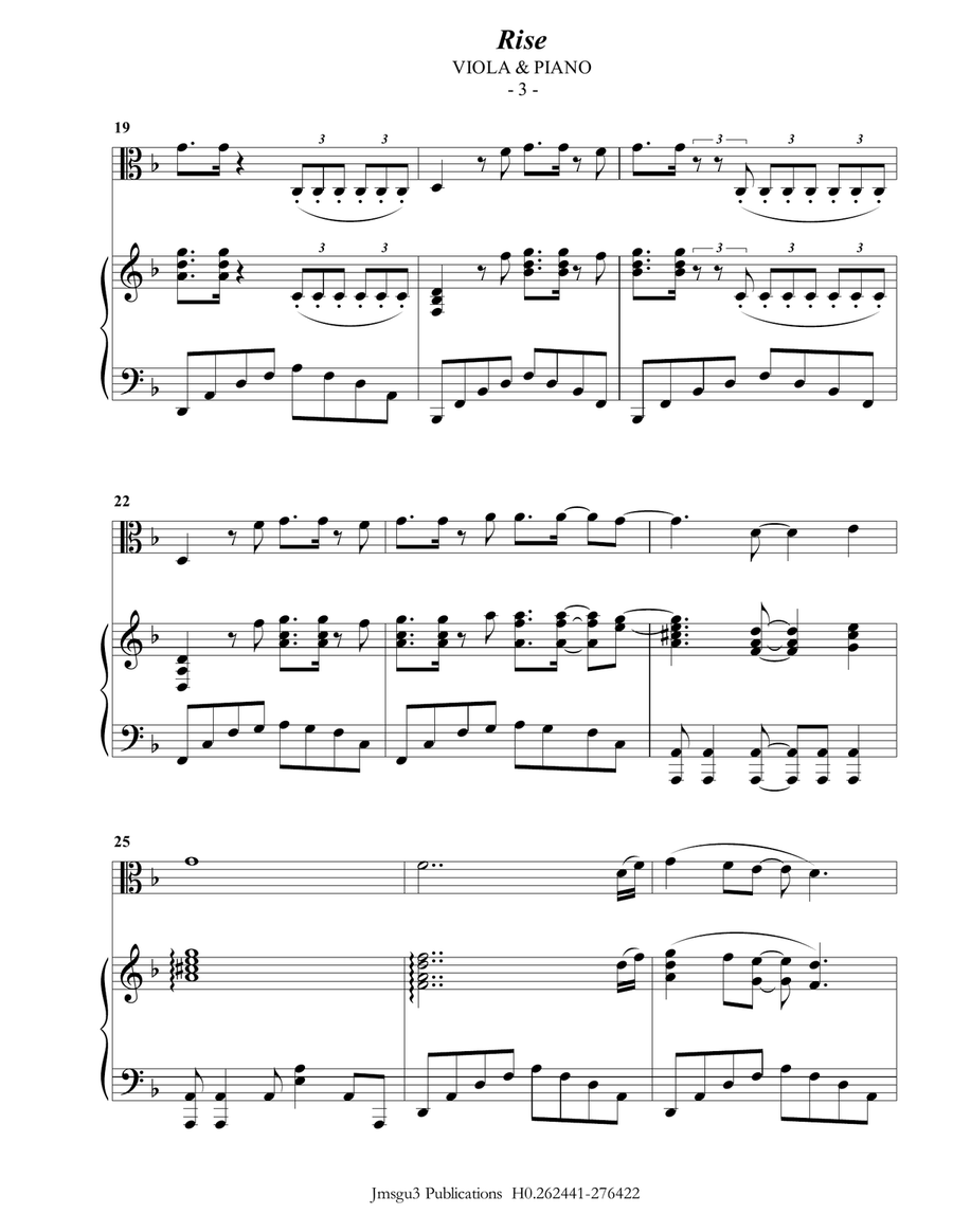 Rise Viola scores gallery preview page 3