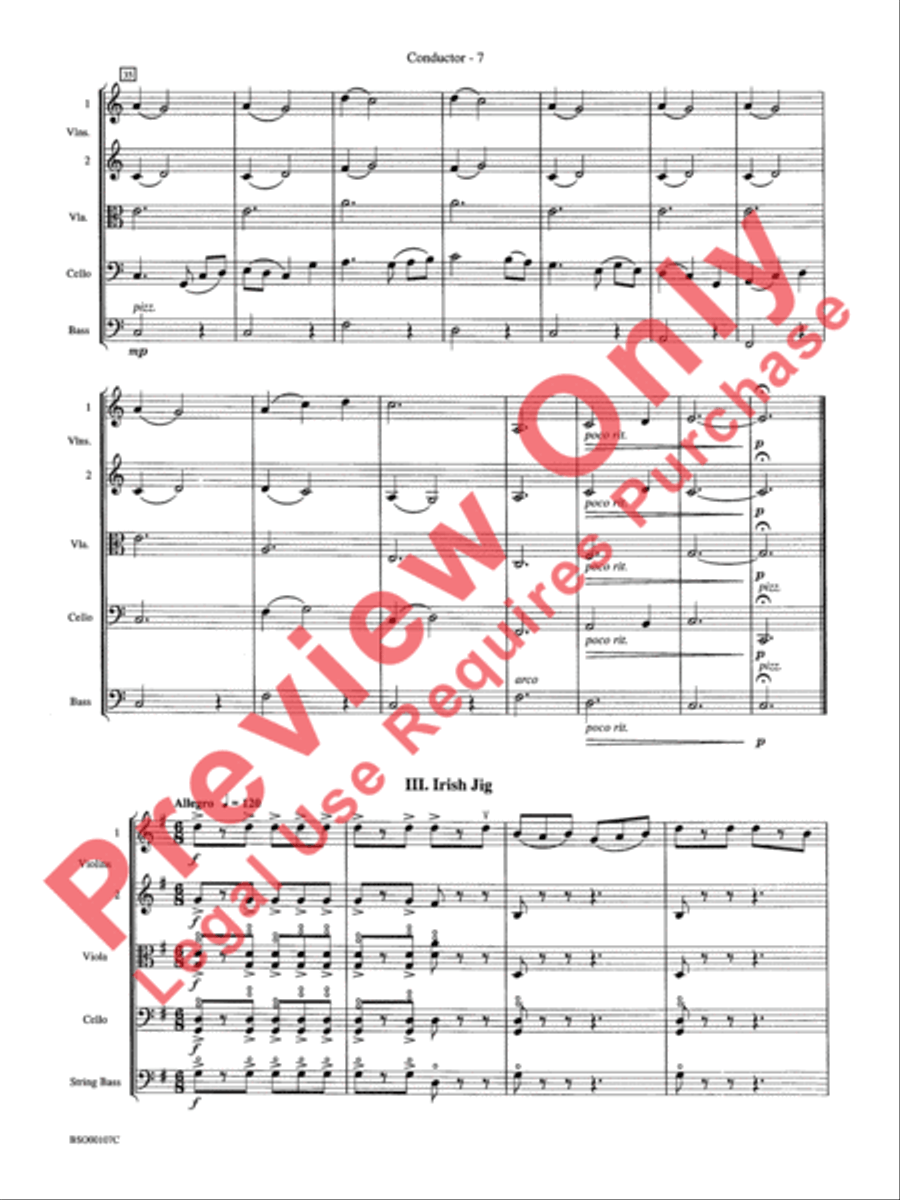 Londonderry Suite String Orchestra scores gallery preview page 9