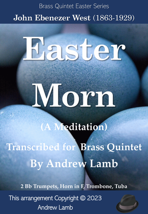 Book cover for Easter Morn (A Meditation) for Brass Quintet