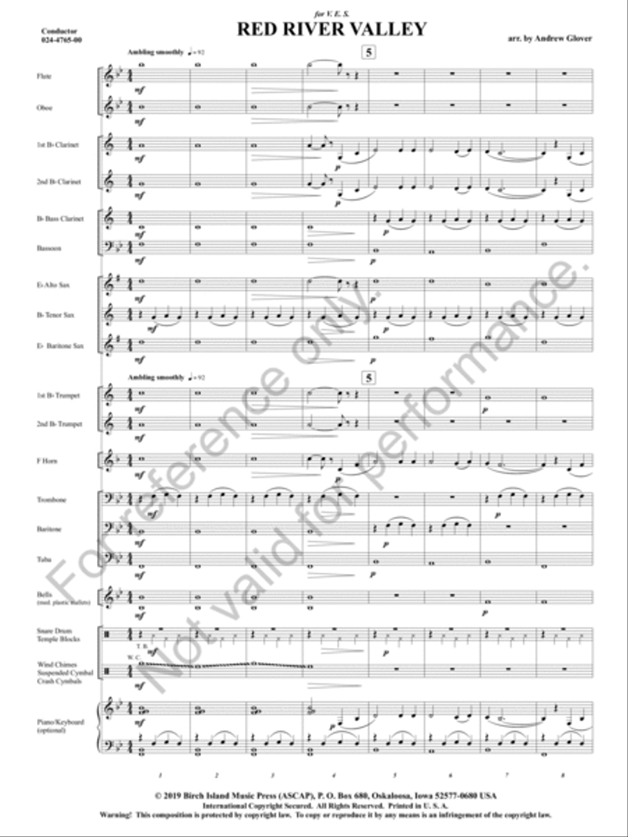 Red River Valley Concert Band scores gallery preview page 4