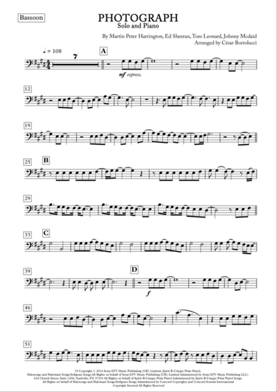 Photograph Bassoon scores gallery preview page 2