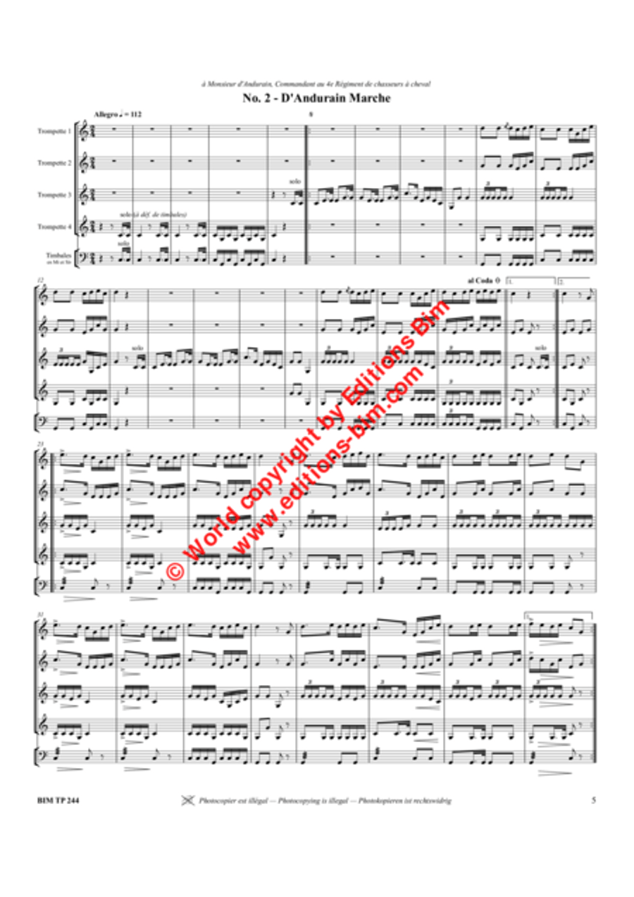 30 Marches Trumpet scores gallery preview page 3