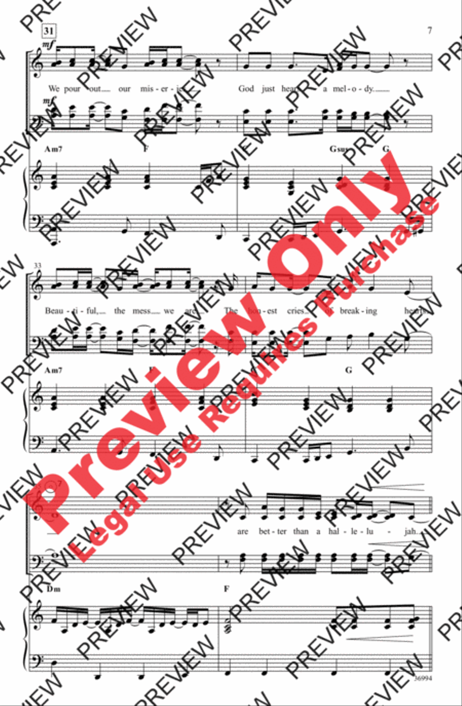Better Than a Hallelujah Better Than a Hallelujah 4-Part scores gallery preview page 7