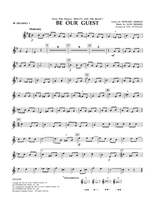 Book cover for Be Our Guest (from Beauty And The Beast) (arr. Eric Osterling) - Bb Trumpet 1