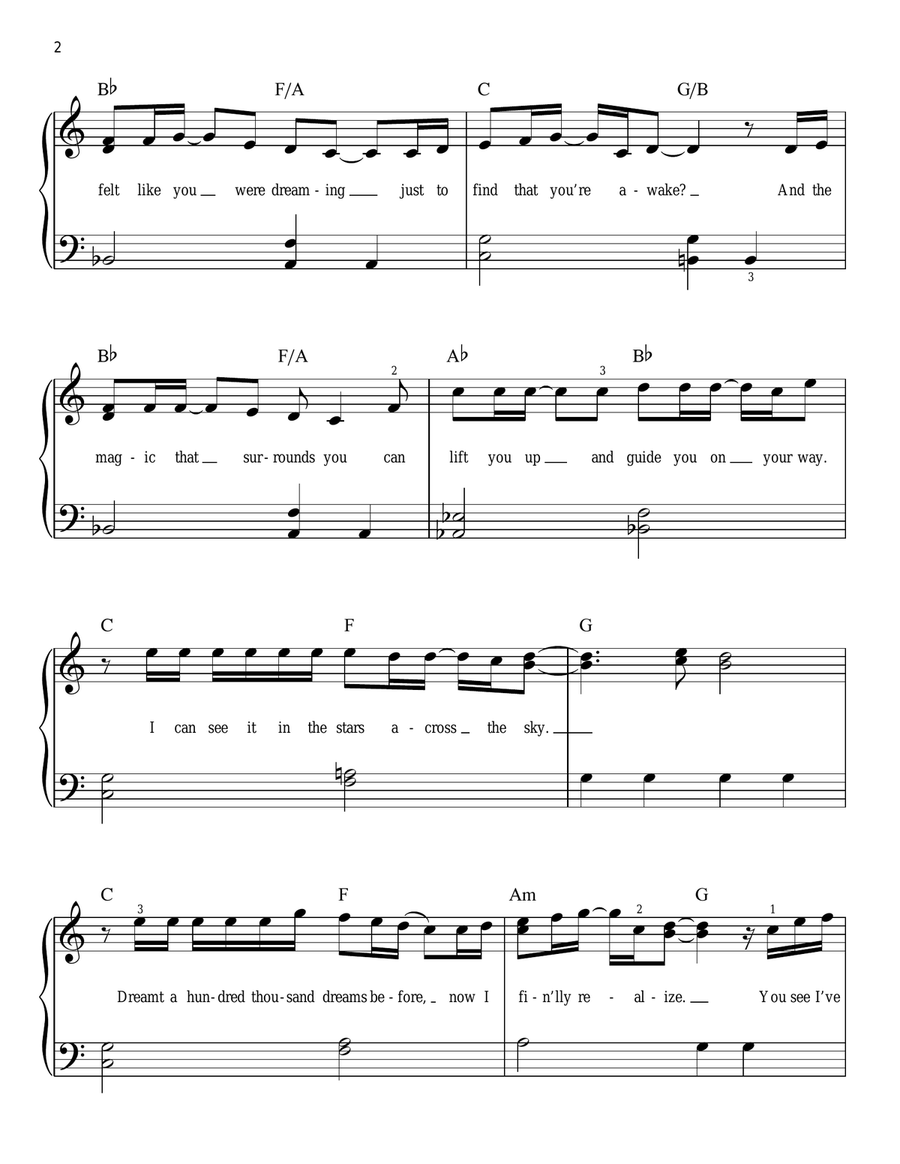I Believe Easy Piano scores gallery preview page 2