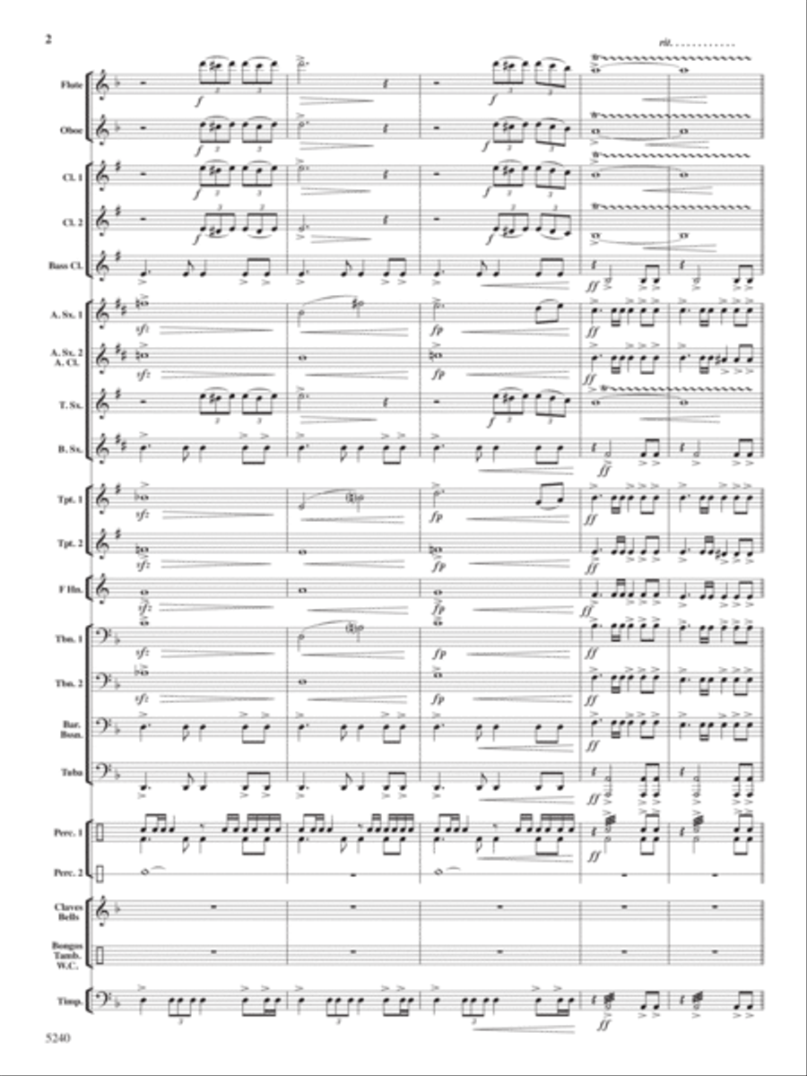 Ceremony, Chant and Ritual Concert Band scores gallery preview page 3