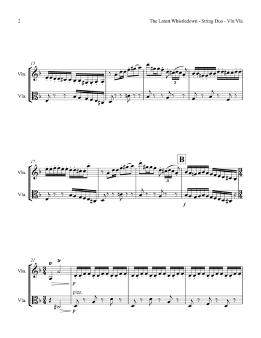 The Latest Whistledown String Duet scores gallery preview page 4