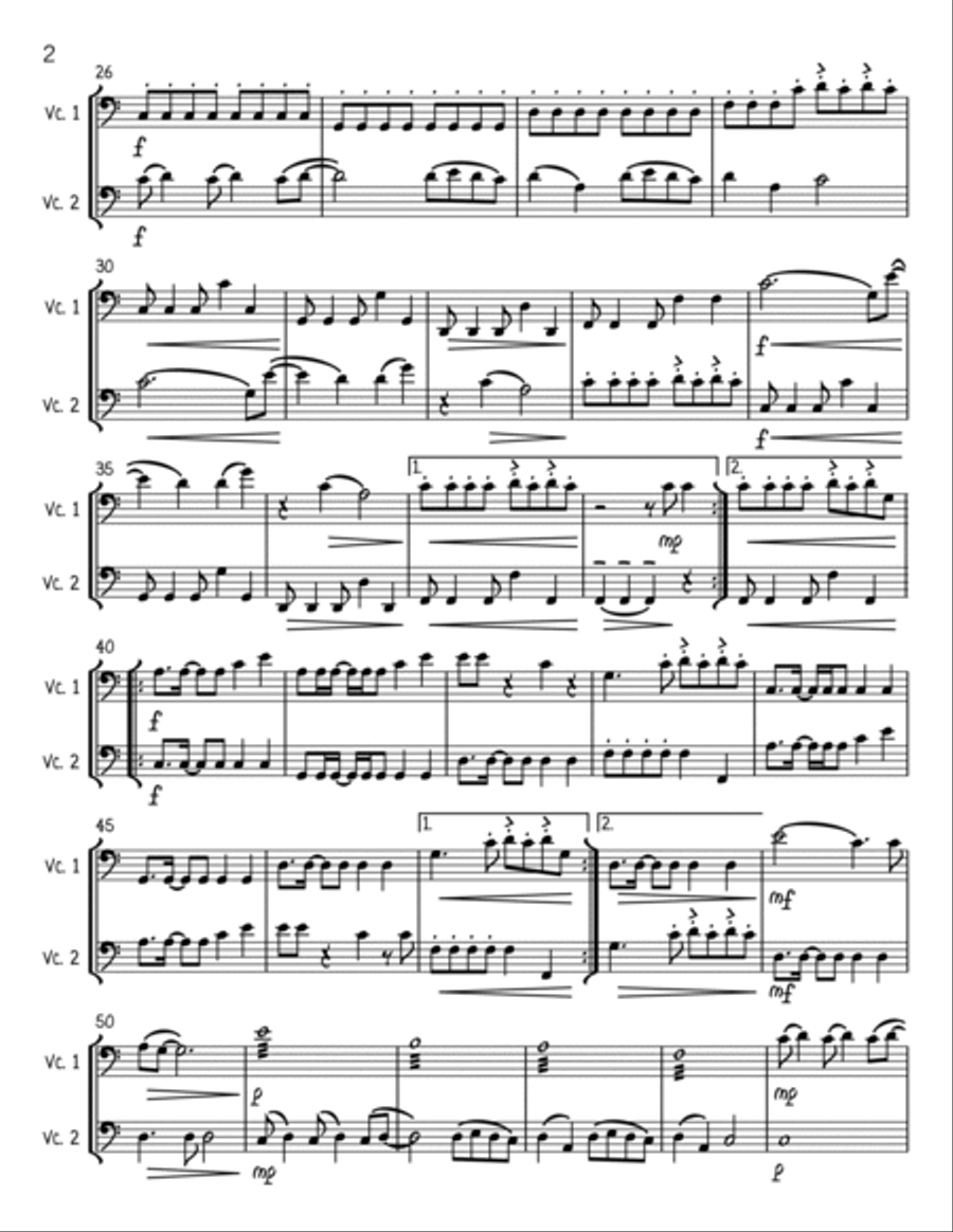 Wildest Dreams String Duet scores gallery preview page 2