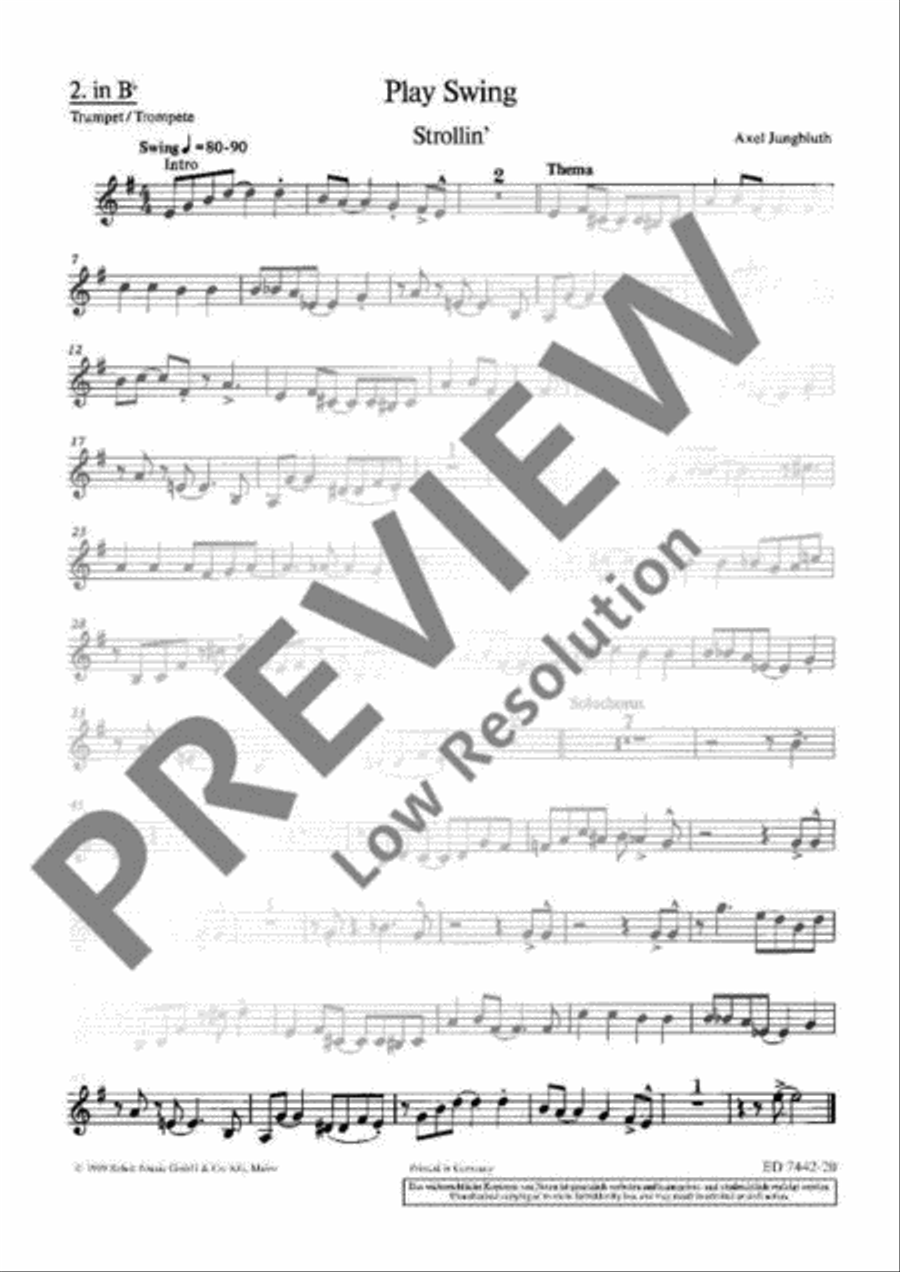 Play Swing for instrumental groups Guitar Ensemble scores gallery preview page 15
