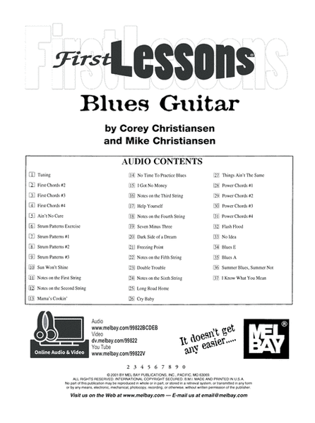 First Lessons Blues Guitar image number null