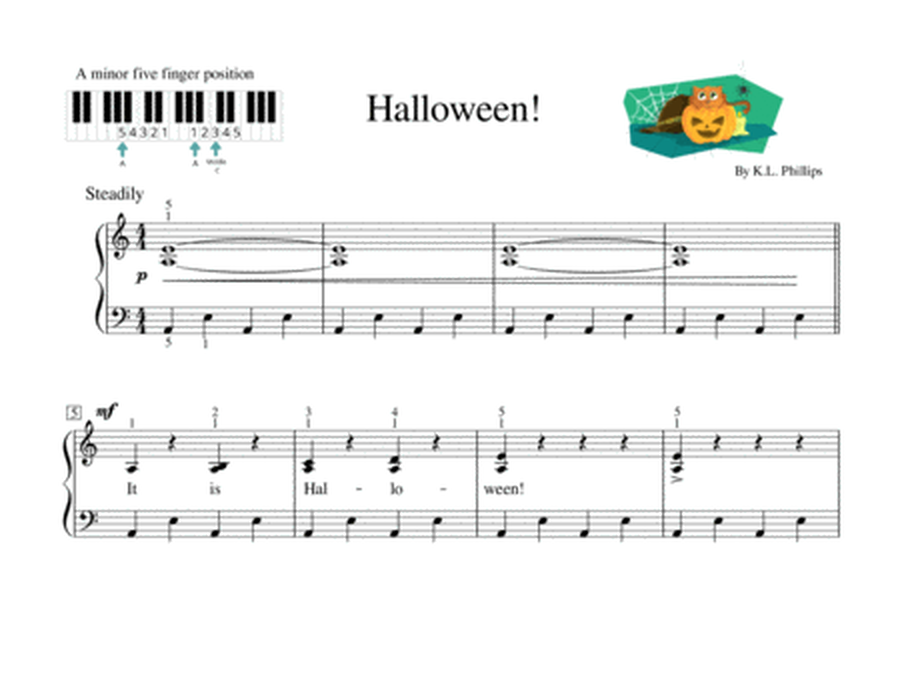 Halloween! - Beginner Piano Solo image number null