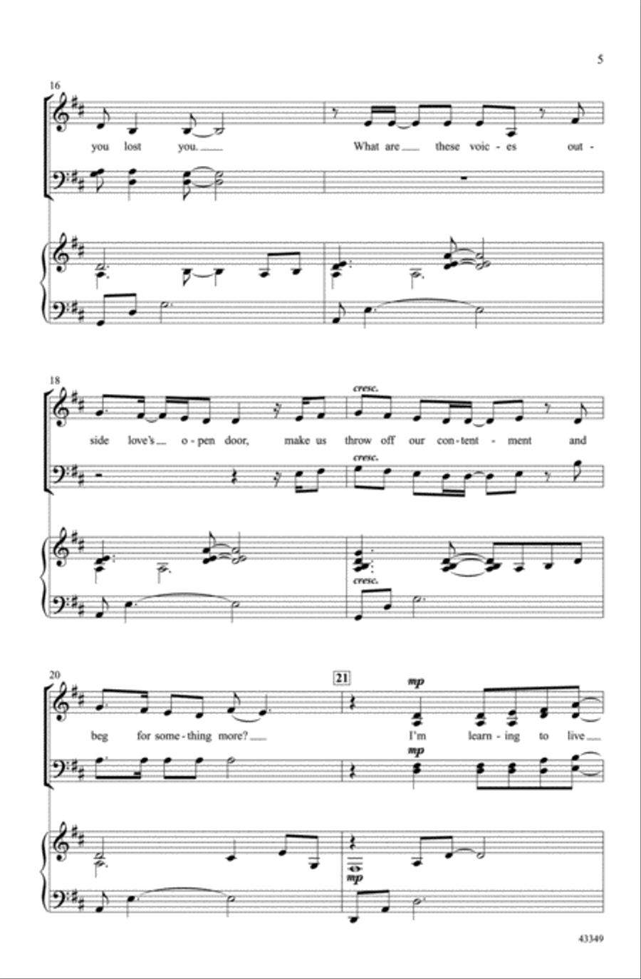 The Heart of the Matter Choir scores gallery preview page 3