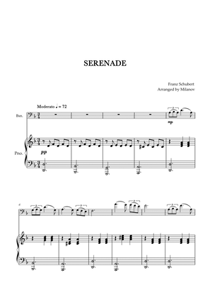 Book cover for Serenade | Schubert | Bassoon | Piano