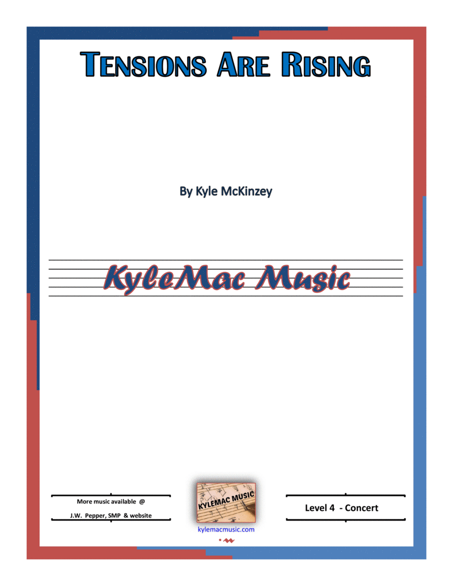 Tensions Are Rising Concert Band scores gallery preview page 1