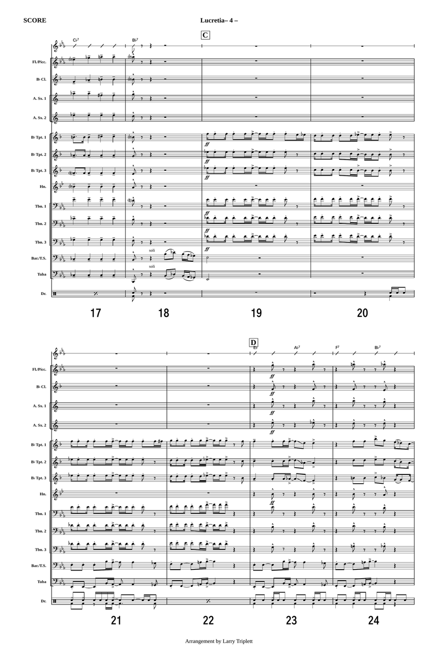 Lucretia Mac Evil Marching Band scores gallery preview page 3