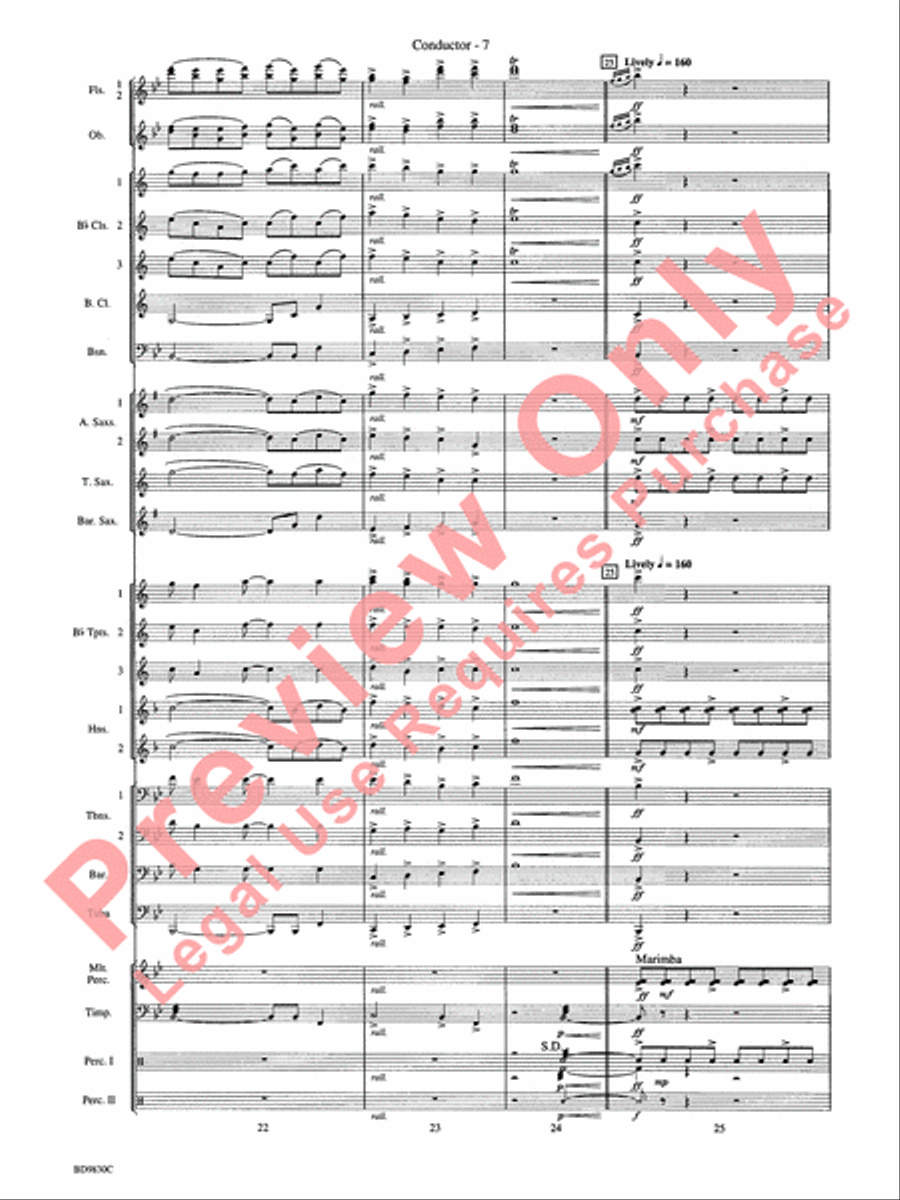 The Spirit of Orpheus (A Sinfonian Celebration) Concert Band scores gallery preview page 10
