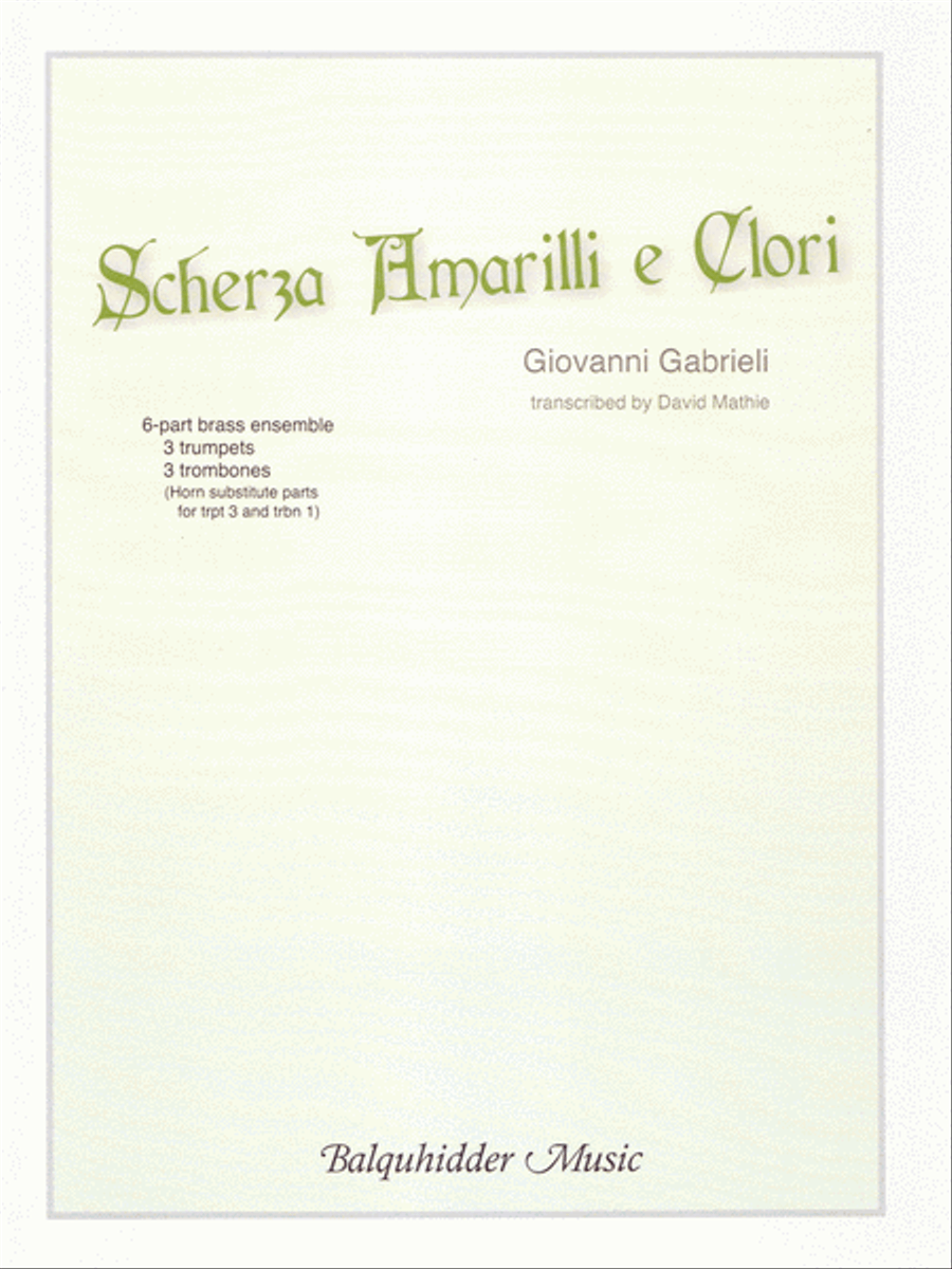 Scherza Amarilli E Glori Trombone scores gallery preview page 1