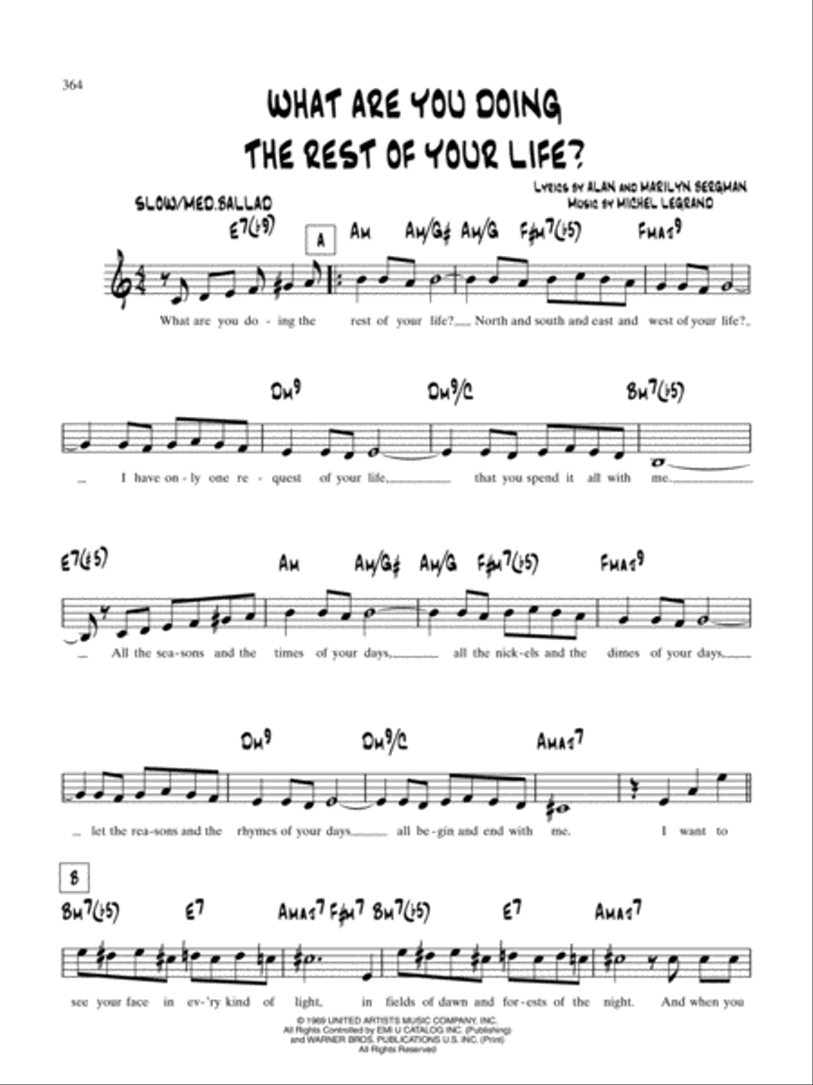 What Are You Doing The Rest Of Your Life? School and Community scores gallery preview page 1
