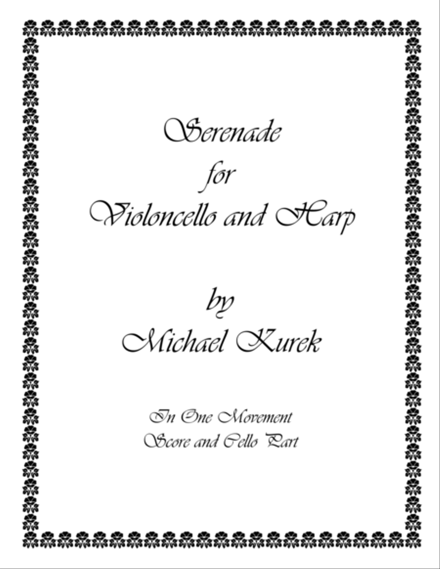 Serenade for Violoncello and Harp String Duet scores gallery preview page 1