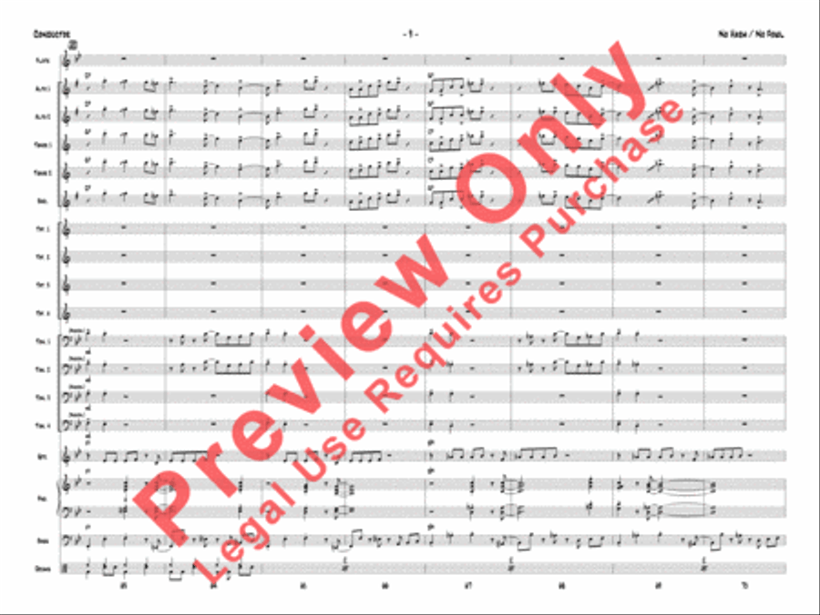 No Harm / No Fowl Jazz Ensemble scores gallery preview page 12