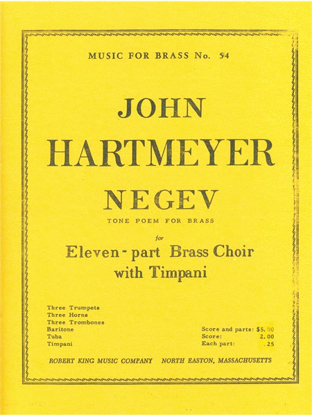 Negev (ensemble-brass 8 Or More)