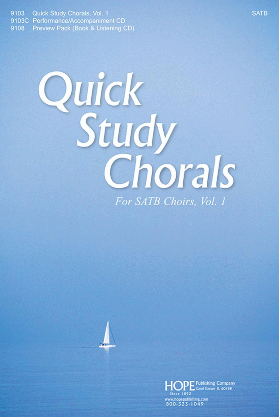 Quick Study Chorals for SATB Choirs, Vol. 1 4-Part - Sheet Music