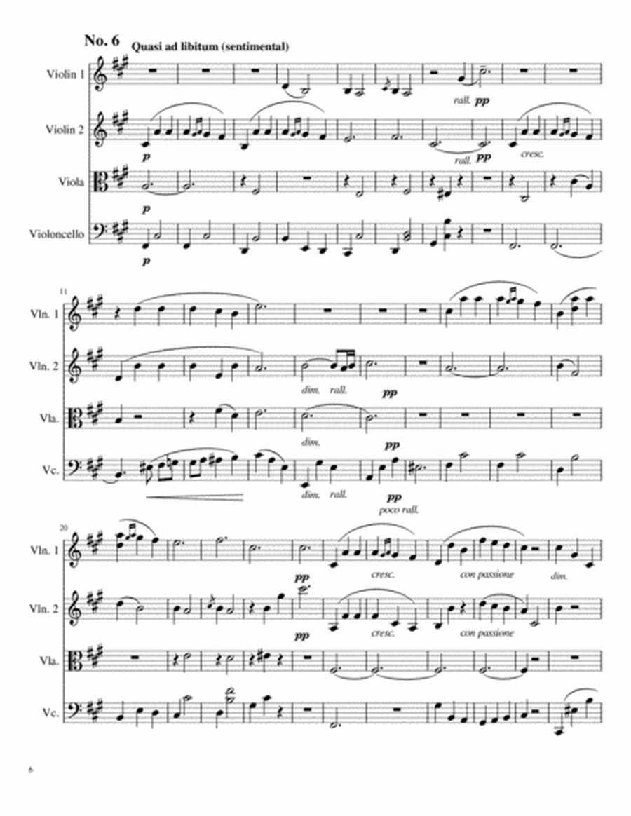 Valses Poeticos by E. Granados for String Quartet image number null