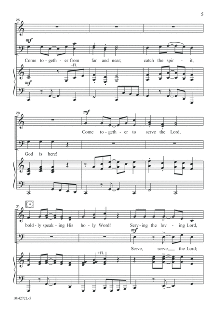 God Is Here! 4-Part scores gallery preview page 6