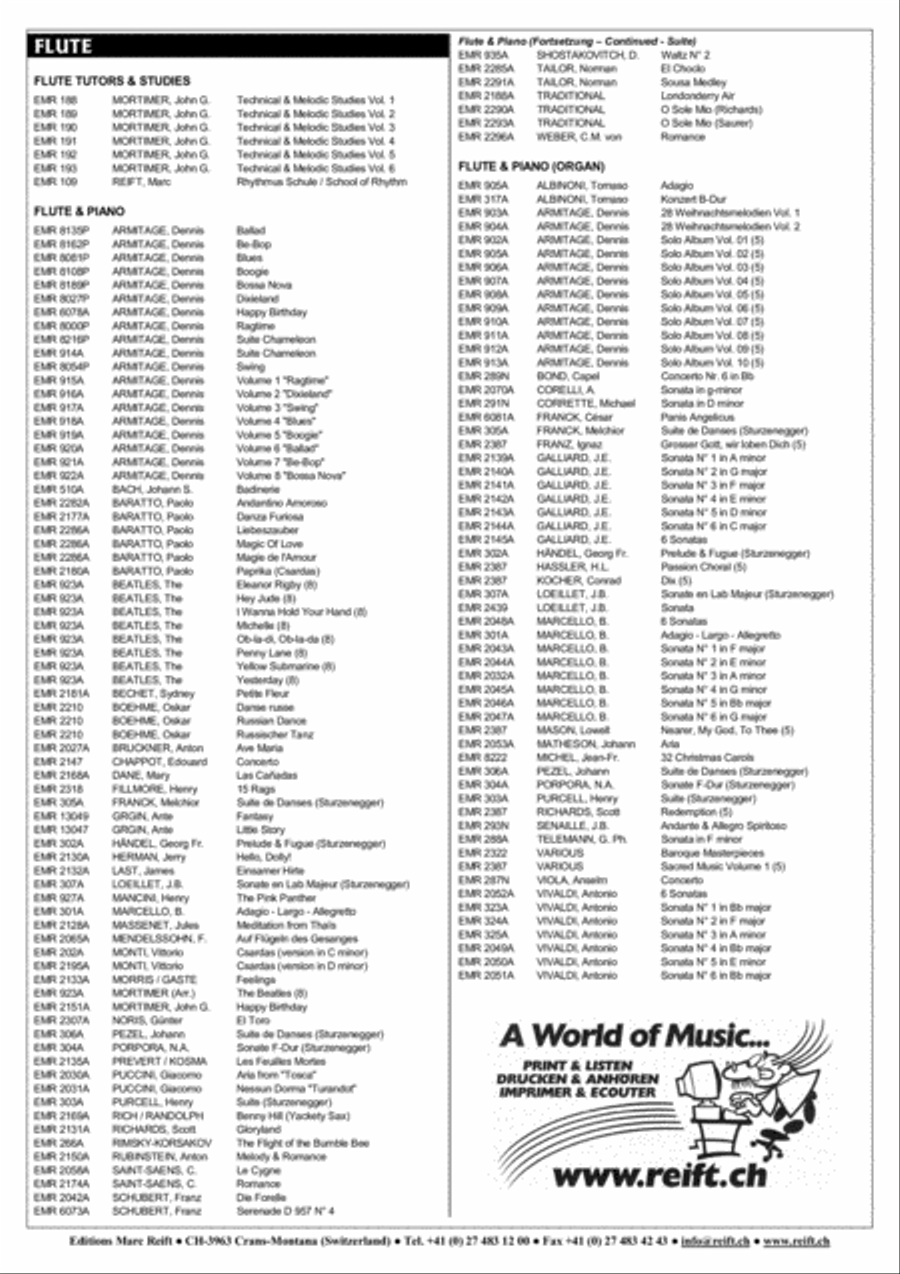 Ave Maria Flute Solo scores gallery preview page 5