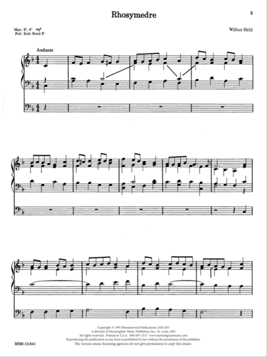 Those Wonderful Welsh, Set 1 Organ scores gallery preview page 2