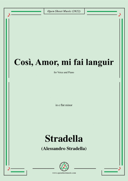 Stradella-Così,Amor,mi fai languir,in e flat minor image number null