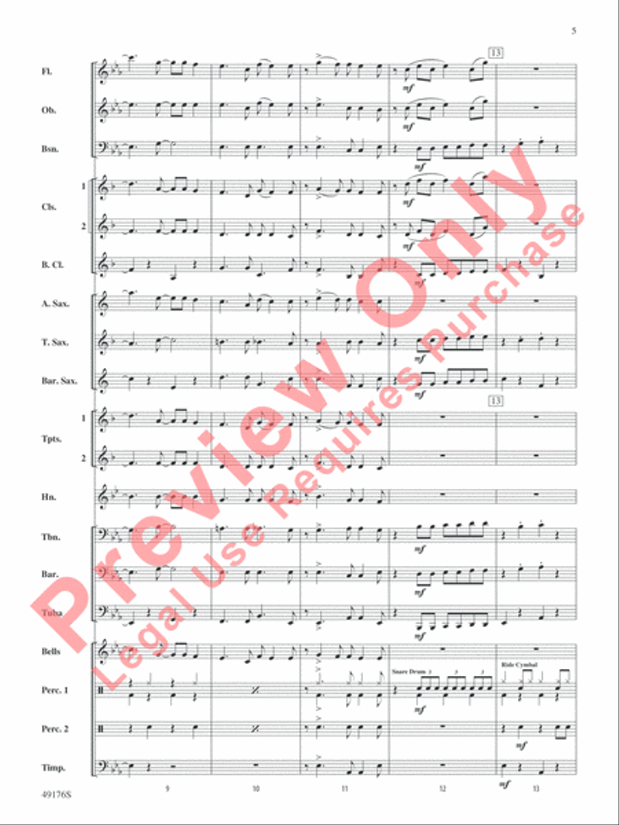 It's All Right Concert Band scores gallery preview page 6