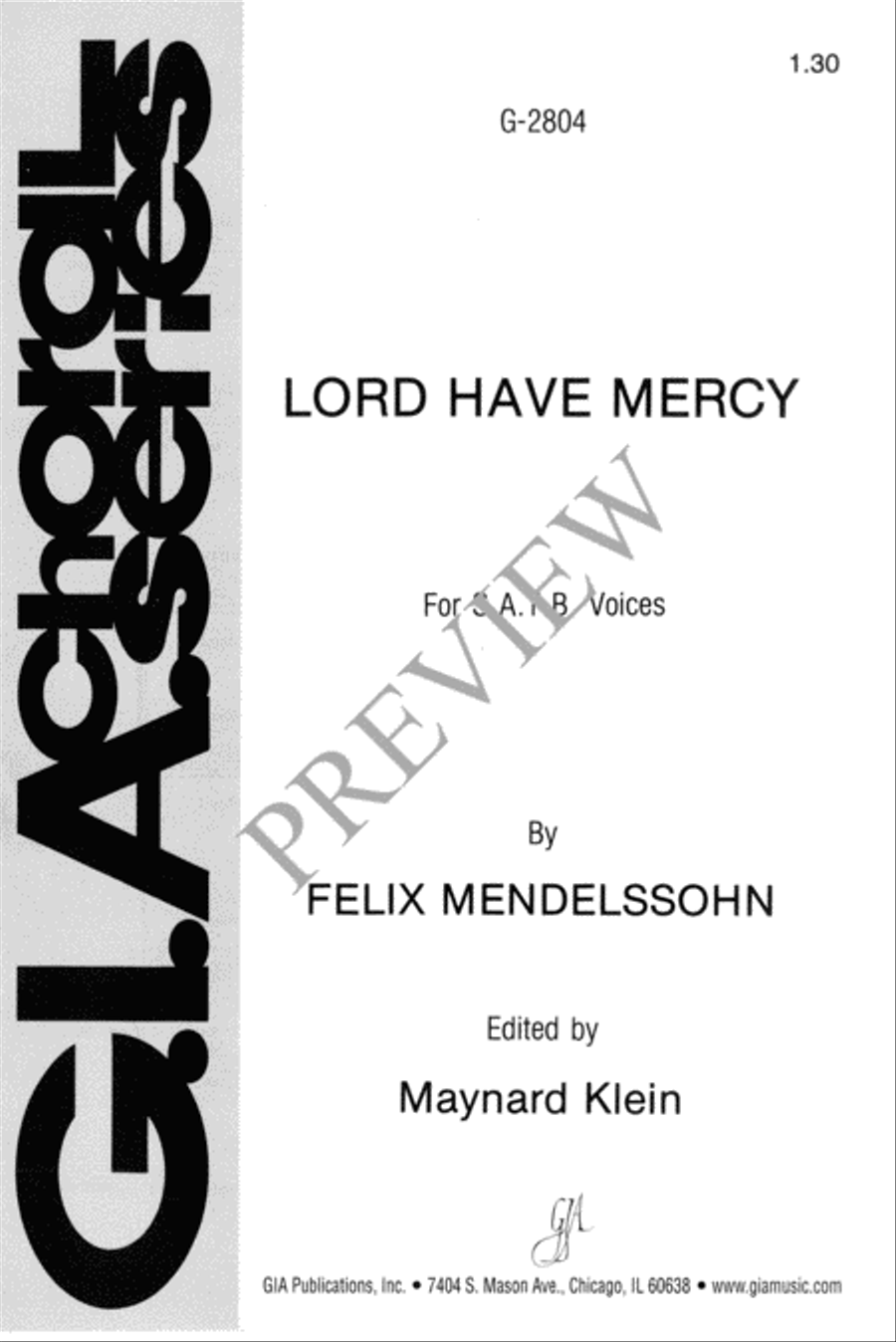 Lord Have Mercy 4-Part scores gallery preview page 2