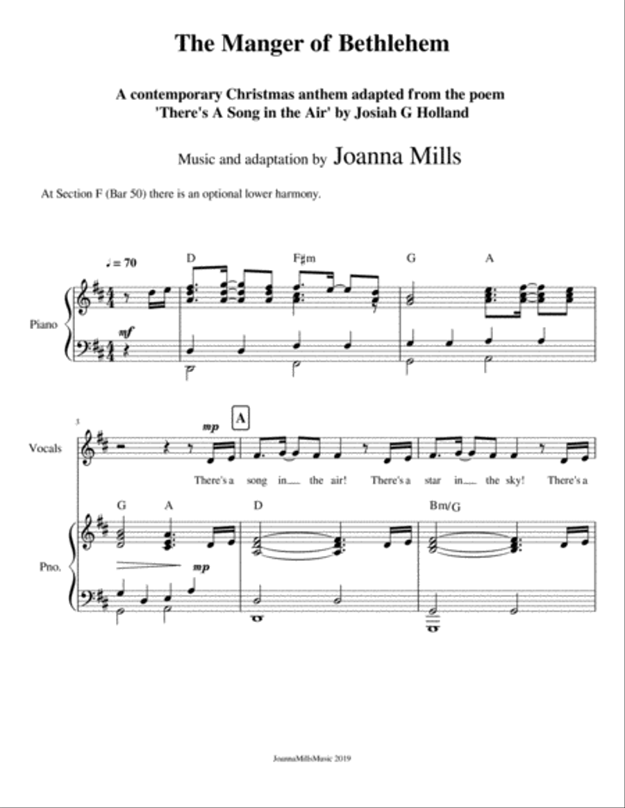 The Manger of Bethlehem (For Unison Choir) Unison Choir scores gallery preview page 2