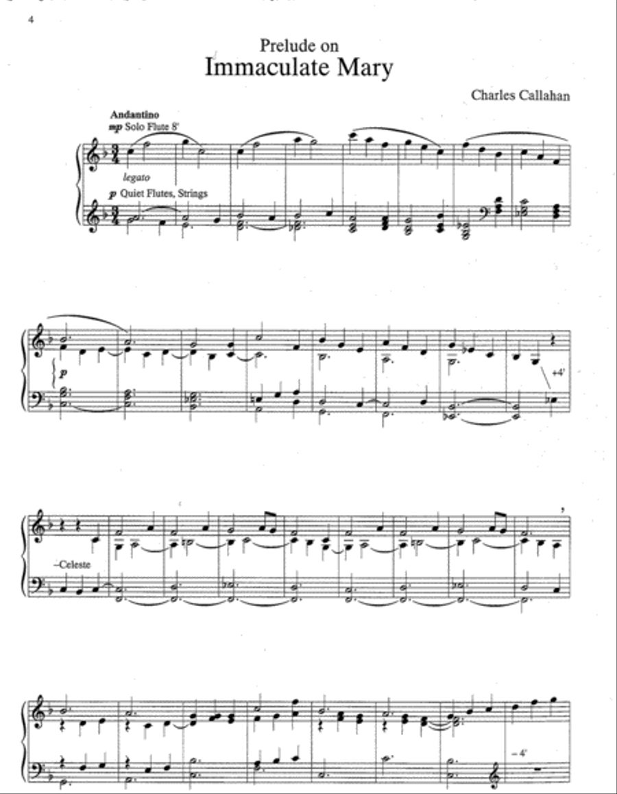 Marian Hymns Organ scores gallery preview page 2