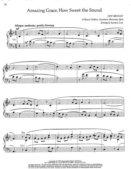 Three Organ Preludes on American Folk Hymns