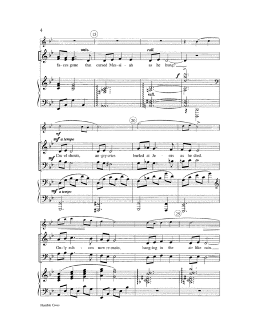 Humble Cross 4-Part scores gallery preview page 4
