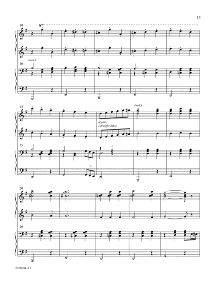 Heavenly Joy! Piano Duet scores gallery preview page 6