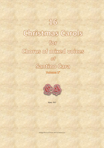 16 Christmas carols for chorus of mixed voices - Volume 2