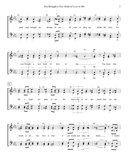 You Brought A New Kind Of Love by Sammy Fain SSAA - Digital Sheet Music