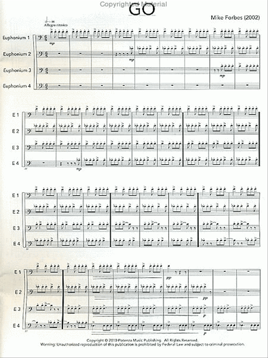 GO Euphonium Quartet scores gallery preview page 2