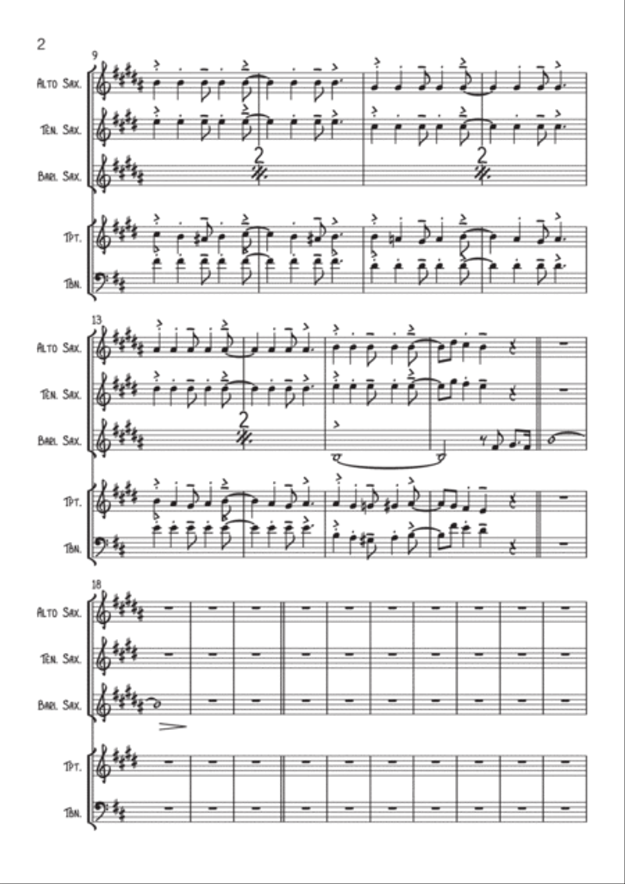 National Express Tenor Saxophone scores gallery preview page 3