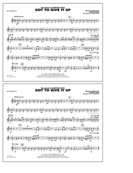 Got To Give It Up - Bb Tenor Sax