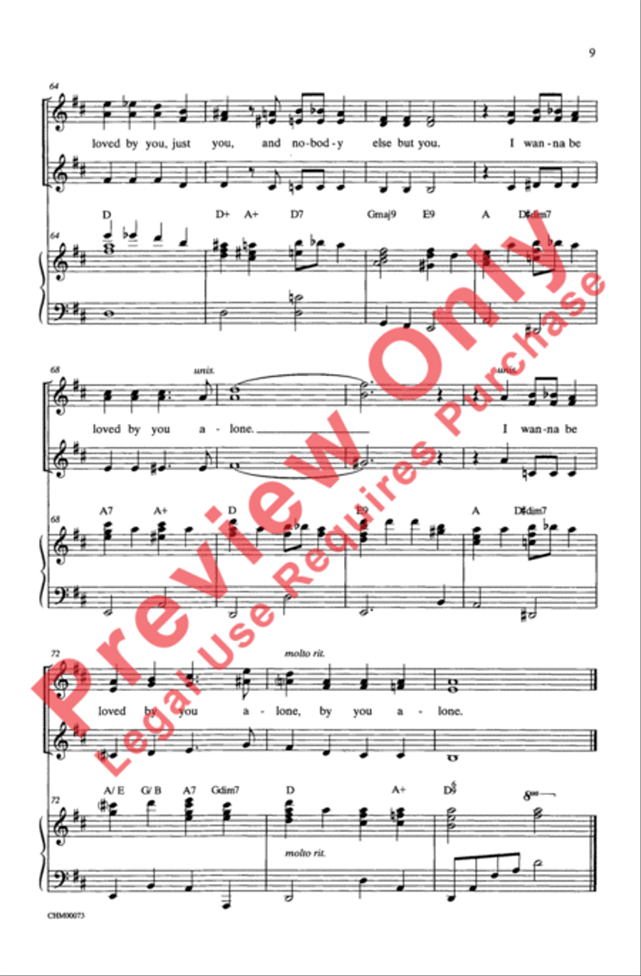 I Wanna Be Loved by You I Wanna Be Loved by You Women's Choir scores gallery preview page 8