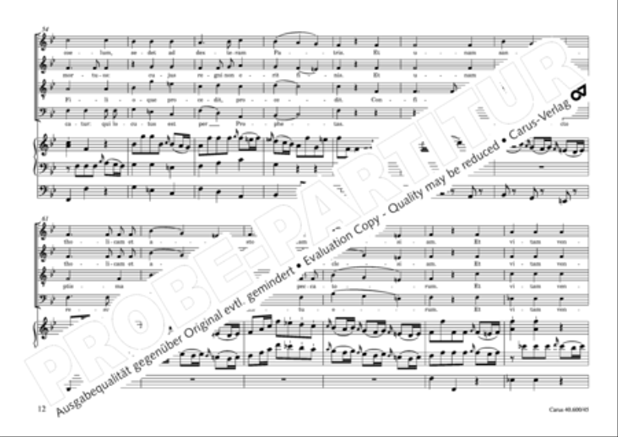 Missa brevis Sti. Joannis de Deo (Kleine Orgelsolomesse) 4-Part scores gallery preview page 13
