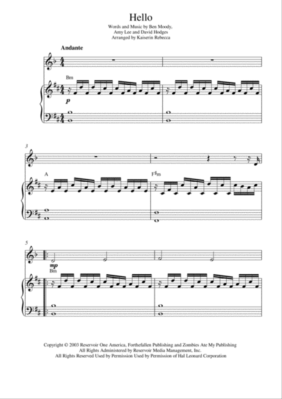 Hello Clarinet Solo scores gallery preview page 1
