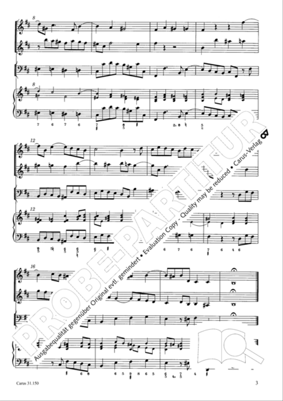 O my Lord, I long for thee (Nach dir, Herr, verlanget mich) 4-Part scores gallery preview page 6