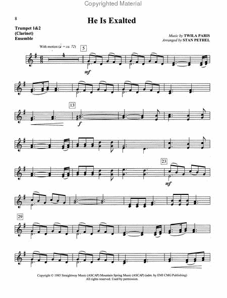 Winds of Praise by Stan Pethel Clarinet - Sheet Music